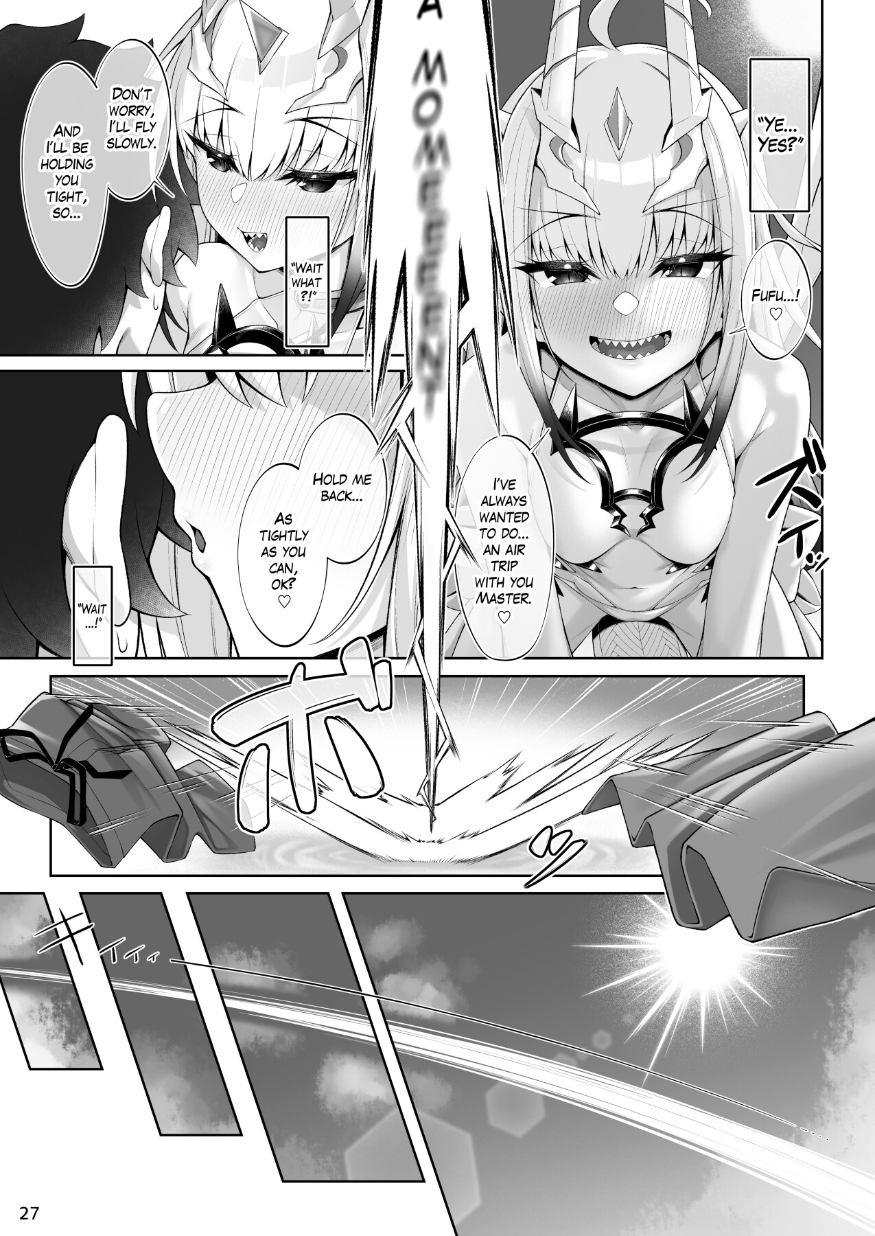 Hentai Manga Comic-Doing all kinds of lewd things with Melusine in her swimsuit-Read-27